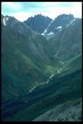 347005 Bologna Creek And The Ragged Range Mountains, Canada A4 Photo Print