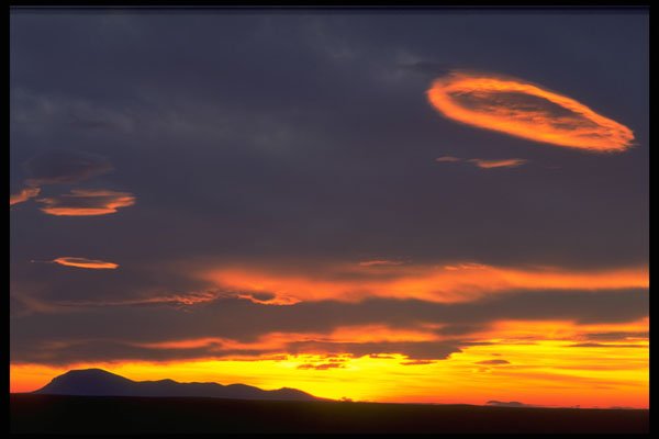 347017 Sunset Over The Sweetgrass Hills, Montana, USA A4 Photo Print