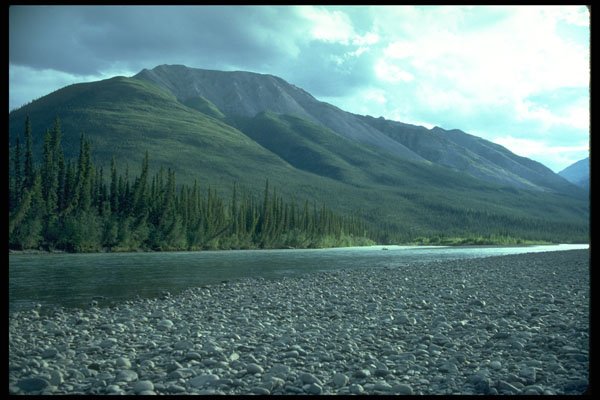 347026 Nahanni River And Bologna Ridge, Selwyn Mountains, Canada A4 Photo Print