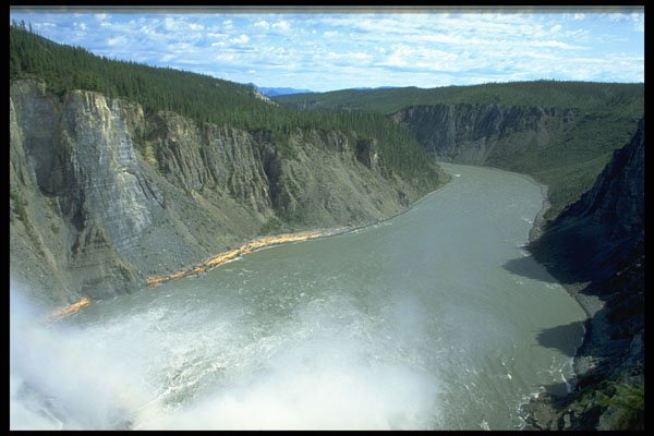 347032 Painted Canyon On The Nahanni River, NWT, Canada A4 Photo Print