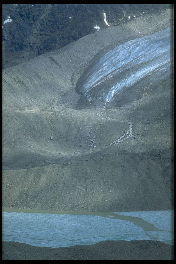 347045 Glacier Above Summit Lake, Baffin Island, NWT, Canada A4 Photo Print