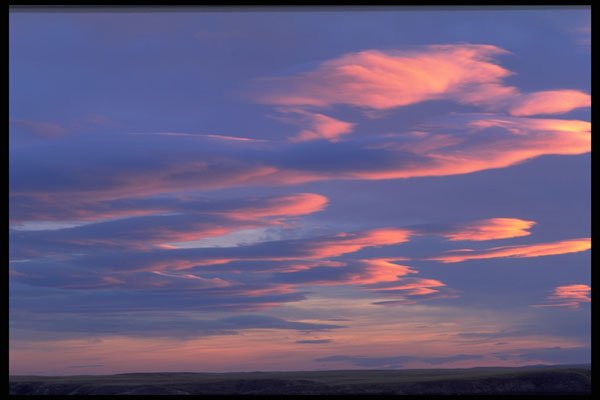 347052 Sunset Over Montana Grasslands, Montana, USA A4 Photo Print