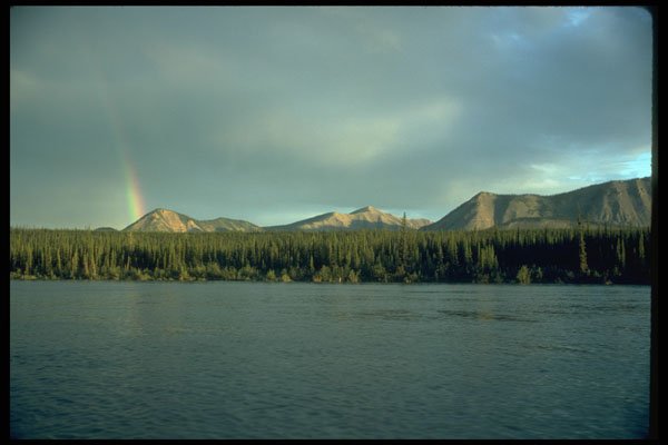 347066 Rainbow And The Nahanni River, NWT, Canada A4 Photo Print