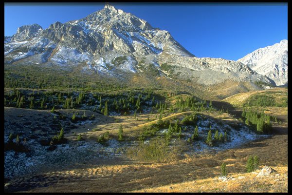 347084 Sheep River Valley And Mount Rae, Alberta, Canada A4 Photo Print