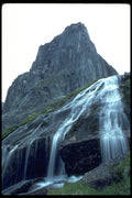 347086 Alpine Waterfall In The Logan Mountains, NWT, Canada A4 Photo Print