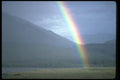 347094 Rainbow Over The Mountain River, NWT, Canada A4 Photo Print