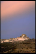 347099 Sunset On Mount Galwey, Waterton Lakes National Park A4 Photo Print