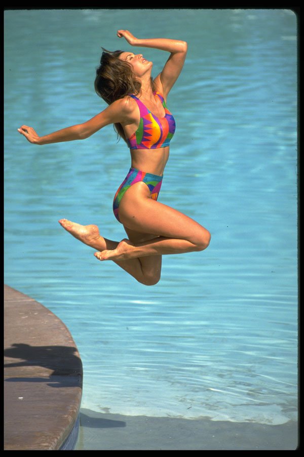 348009 Speedo Zig Zag Bikini A4 Photo Print