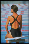 348081 Speedo Fusionback Swimsuit A4 Photo Print