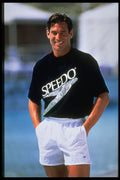 348089 Speedo Hologram T Shirt & Aviator Short A4 Photo Print