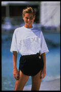 348092 Speedo Hologram T Shirt & Surf Runner Short A4 Photo Print