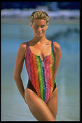 348096 Speedo Mola Sunrise Zip Tank A4 Photo Print