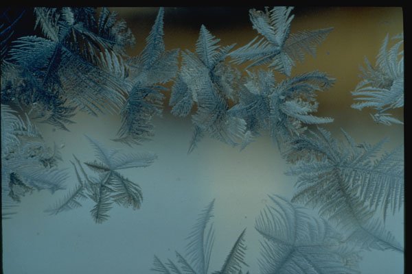 350044 Silver blue Flakes Orange Flash A4 Photo Print