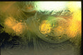 350049 Yellow green Ice Swirls A4 Photo Print