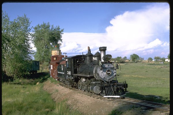 351014 D&RG Narrow Gauge 2 8 0 346 1880s A4 Photo Print