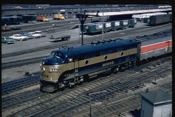 351023 Monon EMD F 3A 84A 1961 A4 Photo Print
