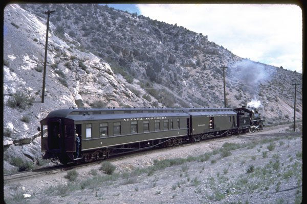 351026 NN 4 6 0 40 With Classic Wood Passenger Cars Rear View A4 Photo Print