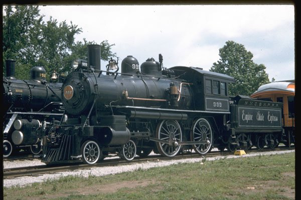 351027 NYC 4 4 0 999 The First Locomotive To Go Over 100mph A4 Photo Print