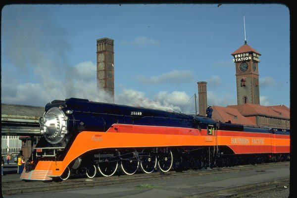 351036 SP 4 8 4 Daylight Locomotive 4449 A4 Photo Print