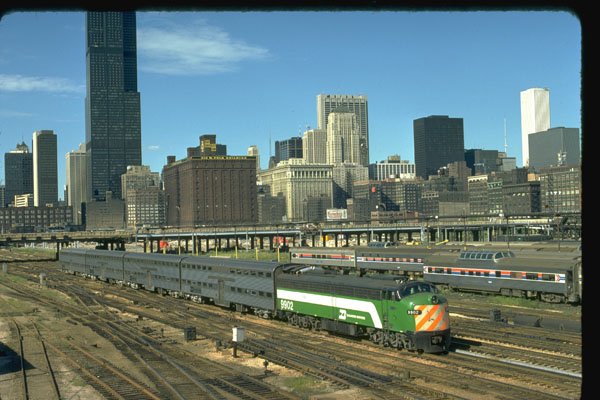 351096 BN EMD E 9A 9902 With Commuter Train 1974 A4 Photo Print