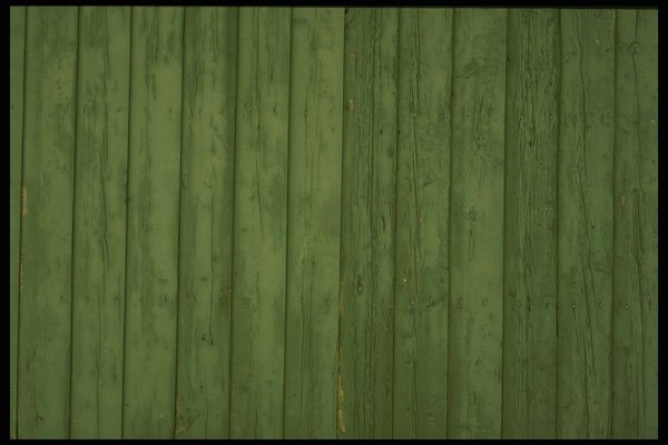 356002 Green Wooden Fence A4 Photo Print