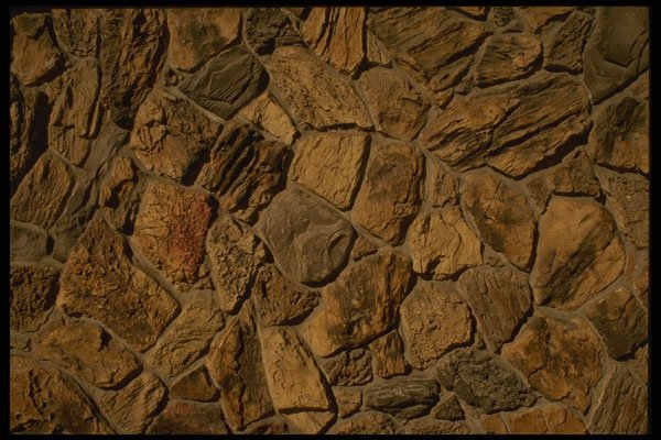 356036 Rough Stone Inlay Wall A4 Photo Print