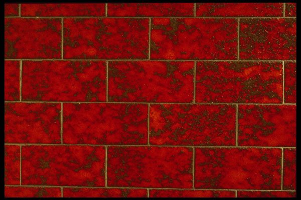 356037 Fiery Brick Wall A4 Photo Print