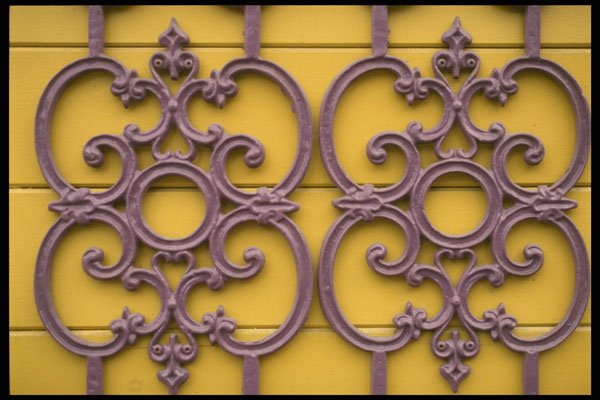 356059 Purple Ironwork A4 Photo Print