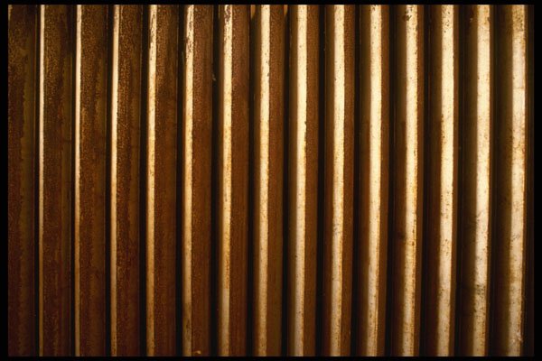 356070 Rusted Radiator Columns A4 Photo Print