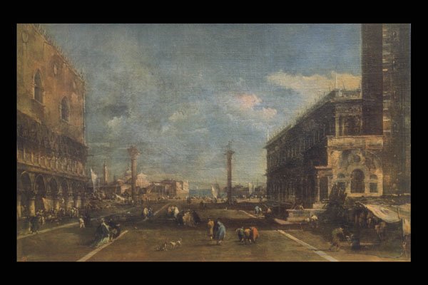 357003 The Little Square Of St. Marcus , Francesco Guardi A4 Photo Print