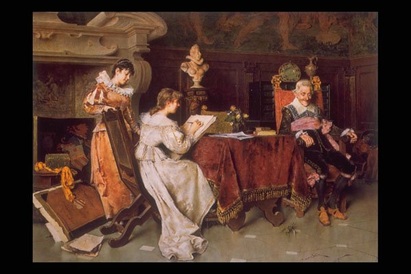357014 The Art Lesson , Cecchi A4 Photo Print