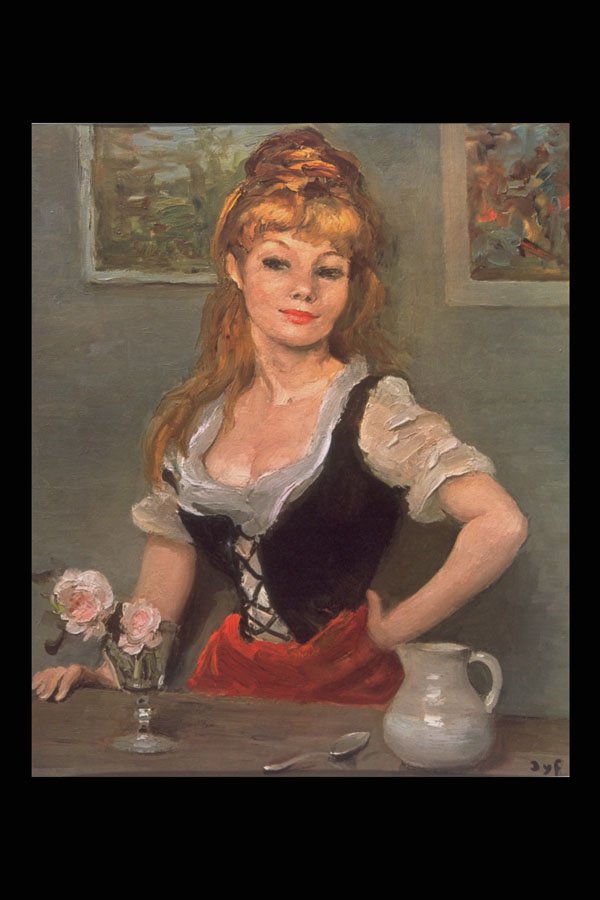 357018 Claudine , Marcel Dyf A4 Photo Print