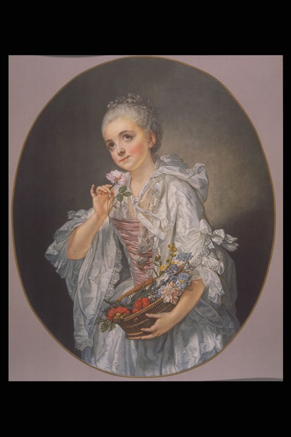 357026 La Petite Fleuriste , Jean Baptiste Greuze A4 Photo Print