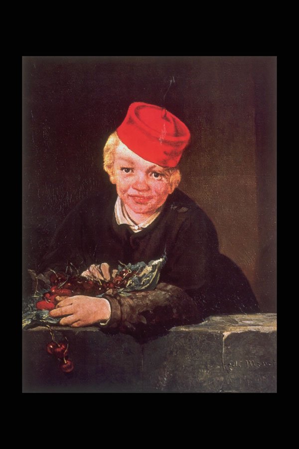 357050 Boy With Cherries , Edouard Manet A4 Photo Print