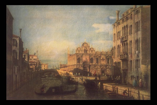 357074 The Rio Dei Mendicanti In Venice , Antonio Canaletto A4 Photo Print