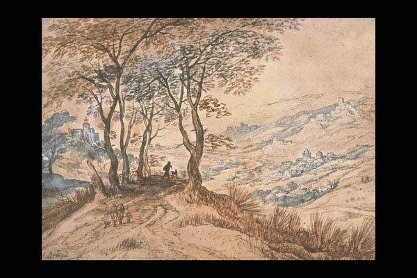 357081 Landscape , Pieter Brueghel The Elder A4 Photo Print