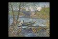 357091 Fishing In Spring , Vincent Van Gogh A4 Photo Print