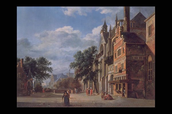 357092 Square In Utrecht , Jan Van Der Heyden A4 Photo Print