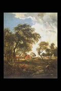 358010 A Farm In The Sunlight , Meindert Hobbema A4 Photo Print