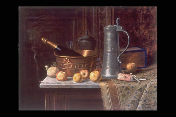 358020 Still Life With Pewter Tankard... , William M. Harnett A4 Photo Print