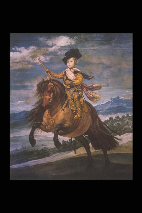 358062 Prince Balthazar Carlos On His Pony , Diego Velasquez A4 Photo Print