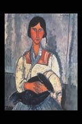 358063 Gypsy Woman With Baby , Amedeo Modigliani A4 Photo Print