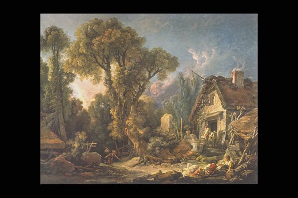 358068 Le Soir , Francois Boucher A4 Photo Print