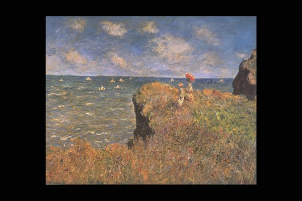 358075 The Cliff Walk , Claude Monet A4 Photo Print