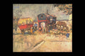 358090 Gypsy Camp , Vincent Van Gogh A4 Photo Print