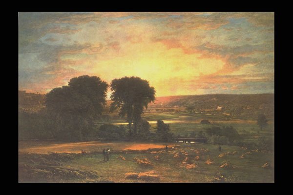 358096 Peace And Plenty , George Inness A4 Photo Print