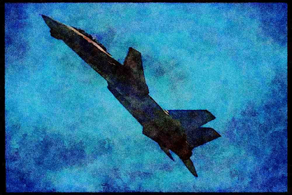 359006 Grumman F 14B Tomcat, U.S. Navy A4 Limited Edition Watercolour Print