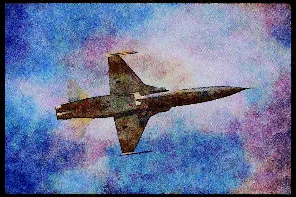 359015 Canadair CF 5A Freedom Fighter, Canadian Armed Forces A4 Limited Edition Watercolour Print