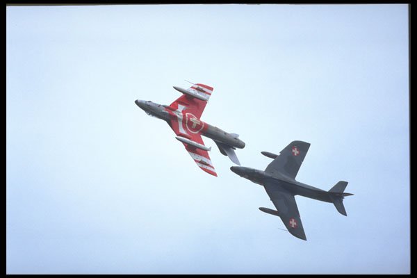 359023 Hawker Hunter F58, Patrouille Suisse, Swiss Air Force A4 Photo Print