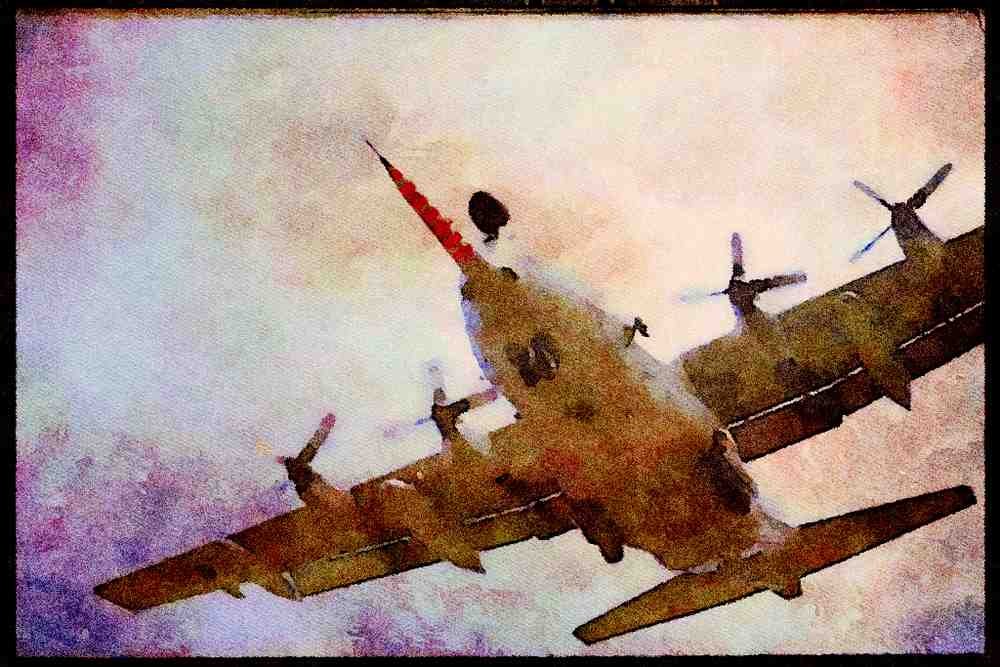 359029 Lockheed Hercules W. Mk 2, Royal Air Force A4 Limited Edition Watercolour Print